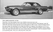 Green Hornet GT500 EXP
